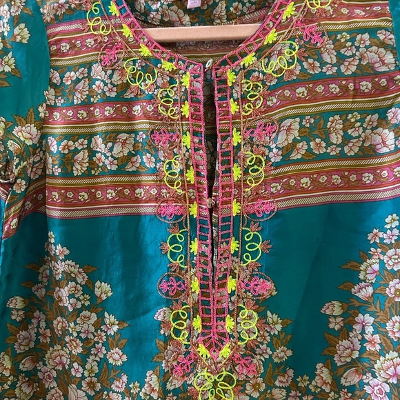 Calypso St Barth silk blouse XS - Picture 2 of 4